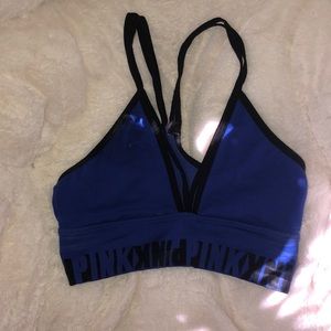 Pink sports bra